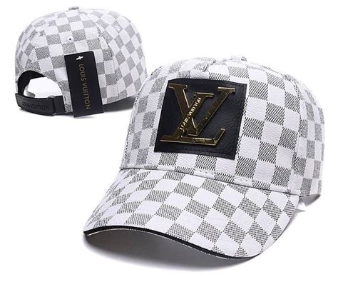 lv hat white|louis vuitton fitted hats.